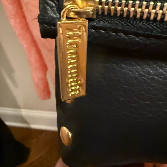 HAMMITT VIP Black and Gold Crossbody Bag buttery soft pebbled leather - Picture 3 of 13